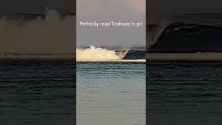 Perfectly read Teahupoo dreamer – Surf Clips TV [upl. by Nelrah]