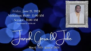 Celebration of Life Service for Joseph G Jobe [upl. by Ahsyla]