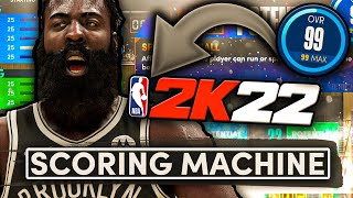 BEST JAMES HARDEN BUILD 2K22 NEXT GEN  DO IT ALL SCORING MACHINE BUILD NBA 2K22 [upl. by Accebor203]