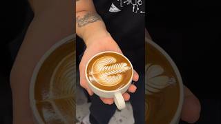 Rosetta 🏵️latteart espresso coffee latteart barista trending coffeeart shorts reels music [upl. by Monreal943]