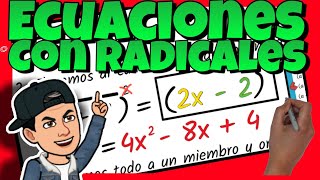 🟥 ECUACIONES con RADICALES  ECUACIONES IRRACIONALES [upl. by Nevaeh]