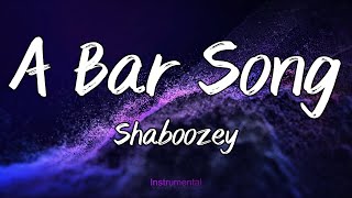 A Bar Song  Shaboozey Instrumental [upl. by Dryfoos]