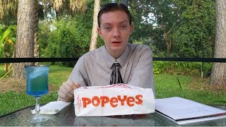 Popeyes Cheddar Biscuit Butterfly Shrimp  Food Review [upl. by Atronna187]