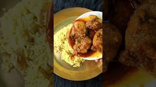 Weather demands❤‍🩹😌Basanti polao with chicken kosha food chickenkosha polaorecipe cooking [upl. by Haduj]