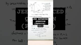 JEE ADVANCED 2011 PREVIOUS YEAR QUESTIONPROJECTILE MOTIONIITJEENIT [upl. by Wong]