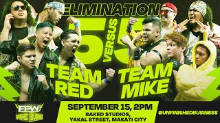 Team Red vs Team Mike Primer  FPW Unfinished Business [upl. by Yerdua483]