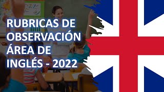 NOMBRAMIENTO DOCENTE 2022  RUBRICAS DE OBSERVACIÓN ÁREA DE INGLÉS [upl. by Julis990]