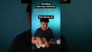 How to play The Hives  Hate To Say I Told You So on the ukulele [upl. by Terag304]