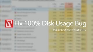 100 Disk Usage in Windows Heres How to Fix It [upl. by Alur]