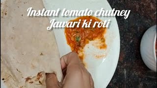 Jowar Roti Recipe  Easy Tips and Tricks  How to Make Jowar Roti with Instant Tomato Chutney [upl. by Leta767]