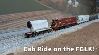 Cab Ride on the HO Scale Finger Lakes Railway [upl. by Saltzman590]