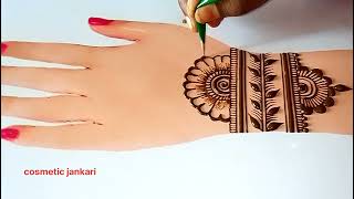 New Very Easy Mehndi DesignMehandi ka DesignFront hand Mehndi DesignMehandi Designs [upl. by Namsu687]