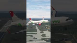 Viva Aerobus Airbus A320 Makes Dramatic Emergency Landing at Frankfurt Airport aviation airline [upl. by Gerald]