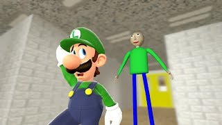 Luigi Plays  Baldis Basics [upl. by Haraz]