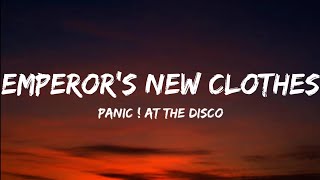 Panic At The Disco Emperors New Clothes Lyrics Video [upl. by Itsyrk]