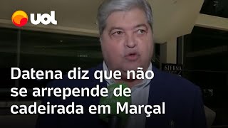 Datena fala após agressão a Pablo Marçal com cadeirada em debate não me arrependo [upl. by Eciuqram]