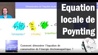 Comment démontrer et interpréter léquation de Poynting traduisant la conservation de lénergie [upl. by Palladin867]