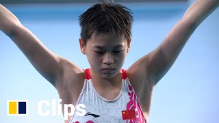 Tokyo Olympics champion Quan Hongchan wins diving gold at Chinas National Games [upl. by Naivart825]