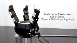 Tactile Sensor on Industrial Robot Gripper  3Finger Adaptive Robot Gripper [upl. by Naquin501]