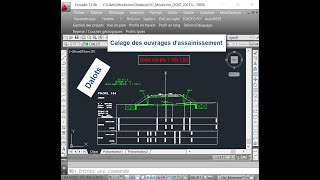 Projet routier Calage des ouvrages dassainissement  Dalots [upl. by Free]