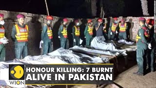 Honour killing in Pakistan Man burns alive 7 family members  Shocking Incident  WION news [upl. by Fabian]