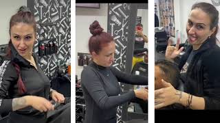 Hafsa Indonesia  Hair Cutting Video For Men Tiktok Viral Saloon Girl 🔥 Videos  Compelling [upl. by Elocn876]