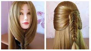 Tuto coiffure simple 🌺 Astuce tresse épi de blé sous le menton 🌺 Tresse malhonnête [upl. by Fremont274]