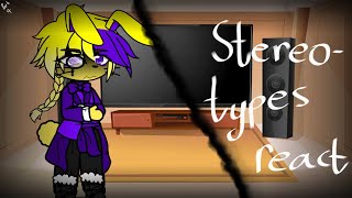 Stereotypical Aftons reactgacha clubfnafcapcutpart 4William Afton amp MrsAftonMY AU [upl. by Yelram]