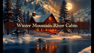 AmbienceWinter Mountain River Cabin [upl. by Amasa]