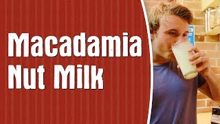 RAW Macadamia Nut Milk — DairyFree amp Vegan Milk Recipe [upl. by Esidnak]