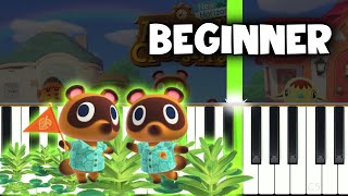 Animal Crossing  New Horizon Theme  Easy Piano Tutorial [upl. by Anthiathia]