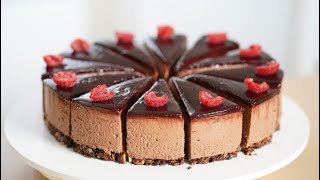 Chocolate Raspberry Cheesecake – Bruno Albouze [upl. by Kara-Lynn]