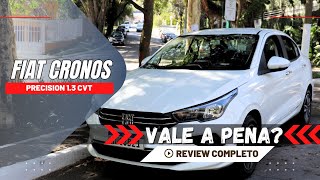 FIAT CRONOS PRECISION 13 CVT  CONSUMO  REVIEW COMPLETO [upl. by Netsreik62]