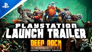 Deep Rock Galactic  Playstation Launch Trailer  PS5 PS4 [upl. by Korff]