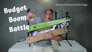 Budget Boom Battle  Tecnix vs Samson vs OnStage  Giveaway [upl. by Aihtnic]