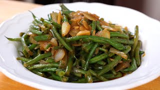 Garlic green beans [upl. by Nimsay]