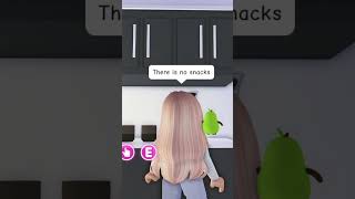 When you eat YOUNGEST SIBLING’S snacks…💀💀 adoptme roblox robloxshorts [upl. by Datnow]