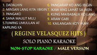 REGINE VELASQUEZ ALL TIME HITS  MALE VERSION  NONSTOP KARAOKE  COVERCY [upl. by Holihs]