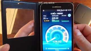 Gigabit Internet Speed Test on Samsung G900FD Mobile Phone amp Wireless AC Network  Romania [upl. by Tamas13]