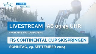 Sparkassen FIS Continental Cup Skispringen 2024  Klingenthal  Sonntag [upl. by Akins774]