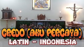 CREDO AKU PERCAYA LATIN  INDONESIA [upl. by Jehovah864]