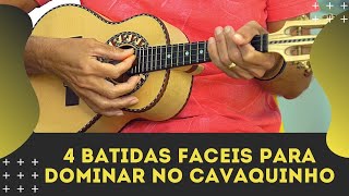 4 Batidas Fáceis Para Você Dominar no Cavaquinho  Aula de Cavaquinho com o Professor Damiro [upl. by Ermanno]