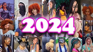 2024 New amp latest hairstyles for Black Women 1million [upl. by Nemracledairam]