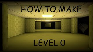 how to make backrooms level 0 in retro studio [upl. by Ennaid]