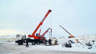 Первая поставка и сборка самосвалов Terex TR100 [upl. by Flemming854]