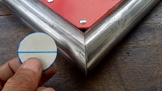 new trick to cut 90 degree angle round pipe the welder never told before pipecutting [upl. by Aneetsirhc]