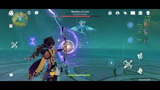 Oceanid boss fight Genshin Impact gameplay [upl. by Halivah]