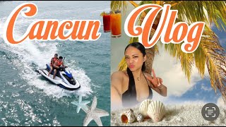 Cancun Mexico Vlog  Hurricane warning Beach days First time in Mexico [upl. by Babbie]