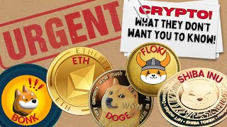 URGENT DOGE 🔥 SHIBA INU 🤑 BONK 🚀 FLOKI PEPE AND ETHEREUM PRICE PREDICTION NEWS I JUST BOUGHT [upl. by Boaten643]