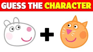 Guess The Peppa Pig characters by Emoji Quiz  Peppa Pig Cartoon Animation  Suzy Sheep Pedro Pony [upl. by Yves]